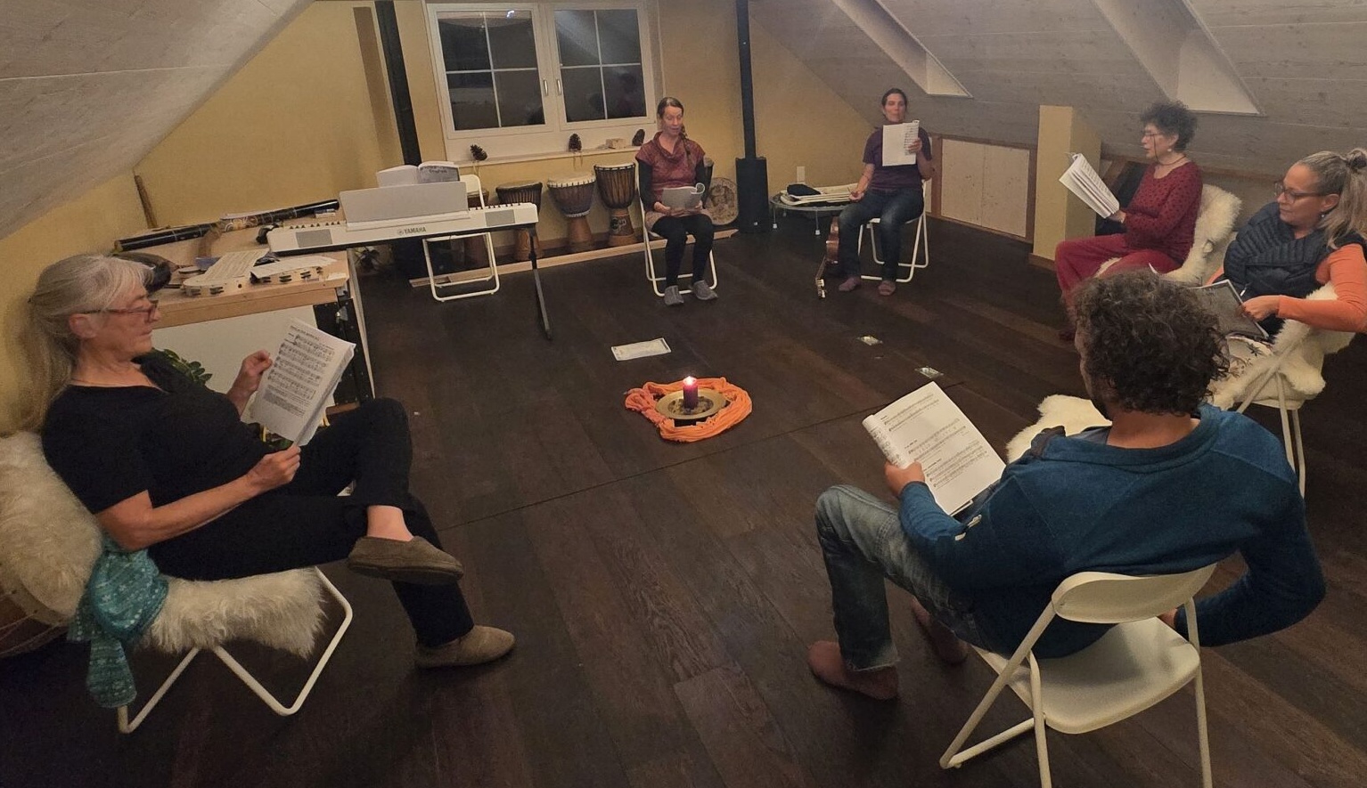 Singen in der Gruppe